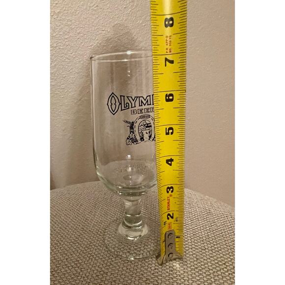 Rare Vintage Olympia Beer Stemmed Glass - Picture 5 of 5